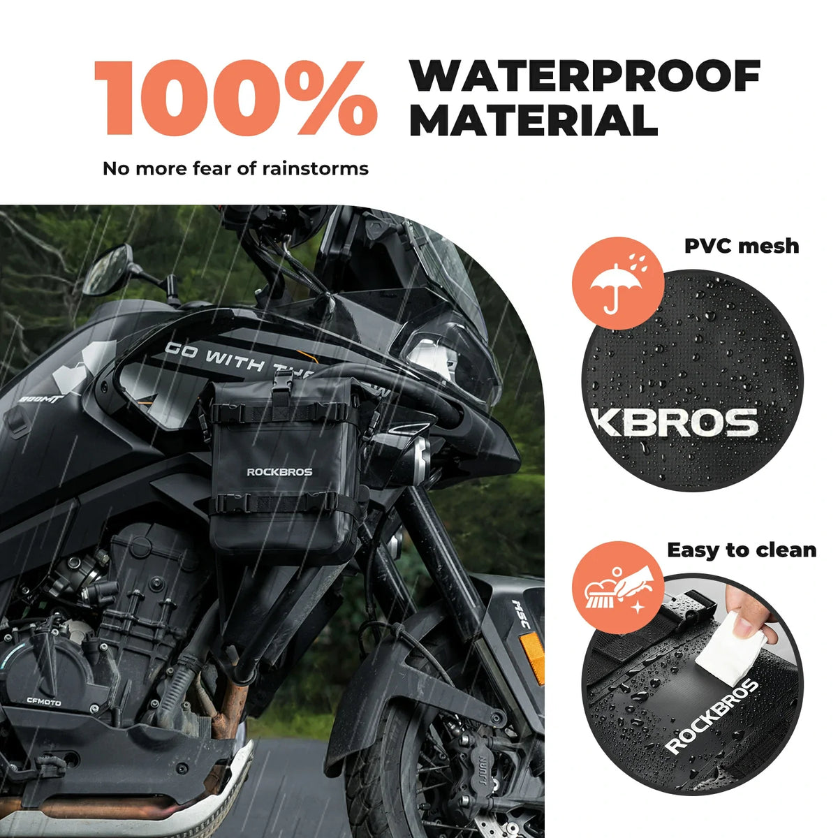 waterafstotende motortas 5–7 L met schouderriem
