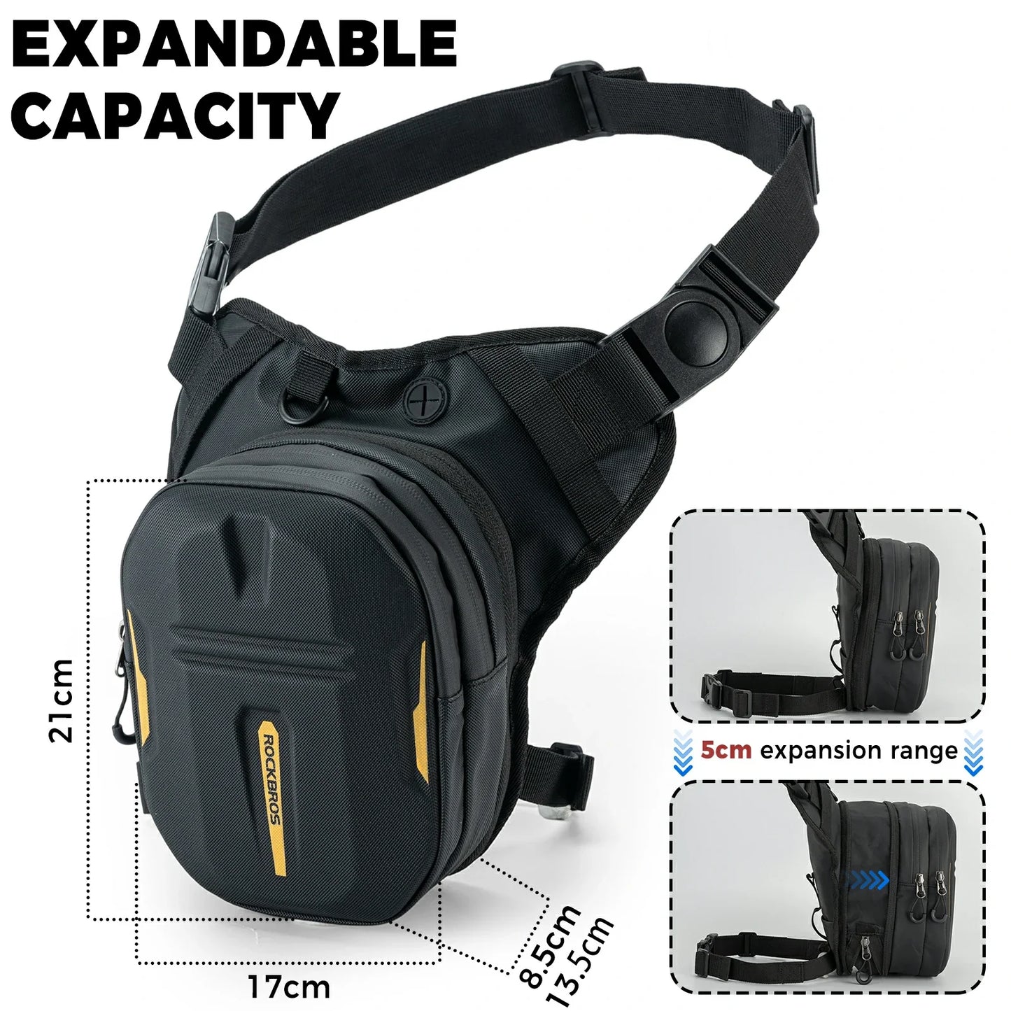 ROCKBROS motorcycle tank bag leg bag waterproof for men women