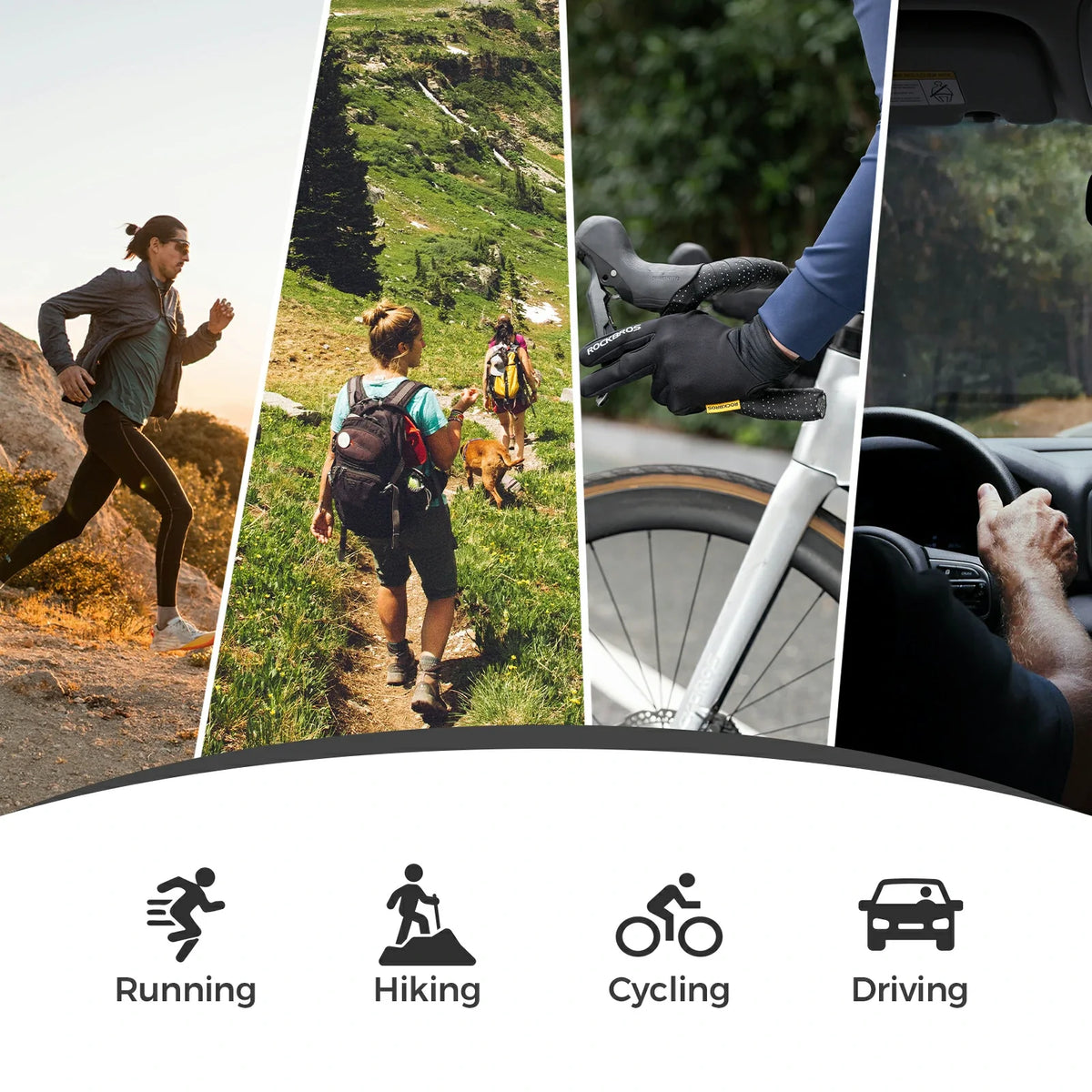 Waterafstotende MTB-fietshandschoenen met touchscreen