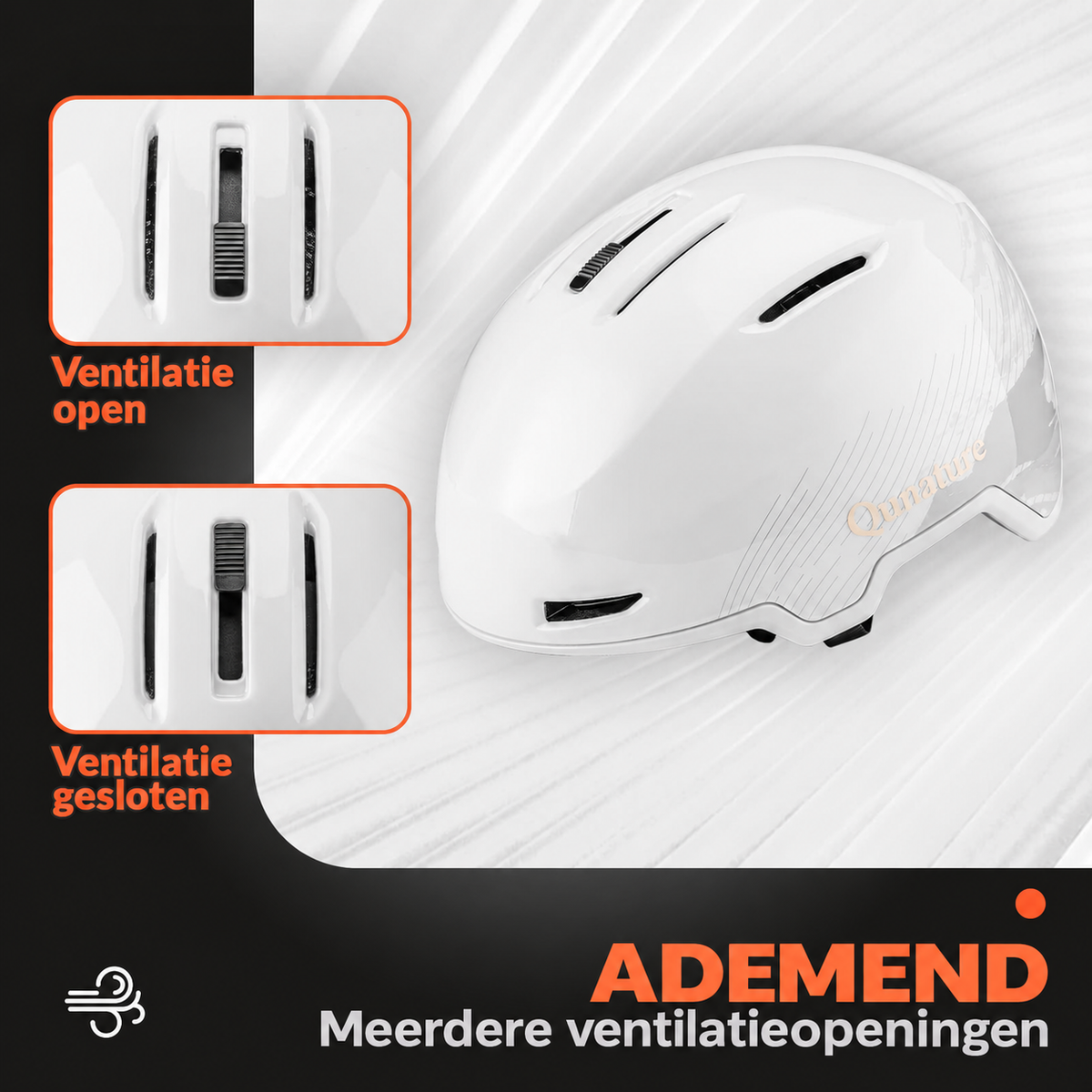 Skihelm met verstelbare ventilatie en oorbeschermers – Qunature – afbeelding 8