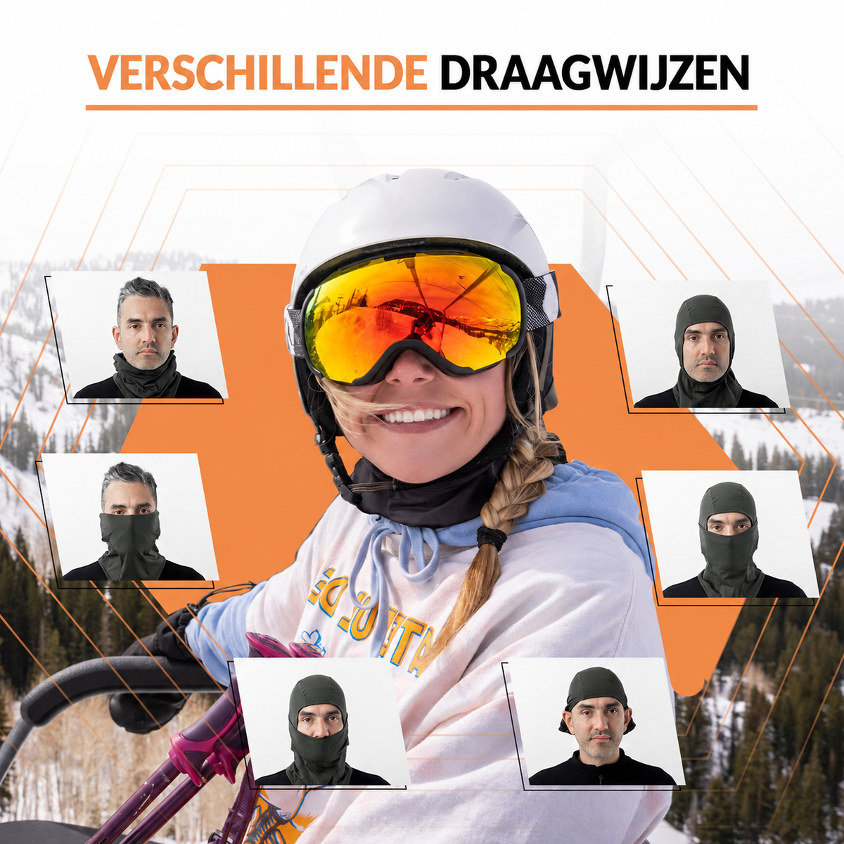 Warme bivakmuts met ademend gezichtsdeel – Qunature – afbeelding 4
