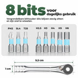 Compacte ratelset lichtgewicht reparatieset voor dagelijks gebruik