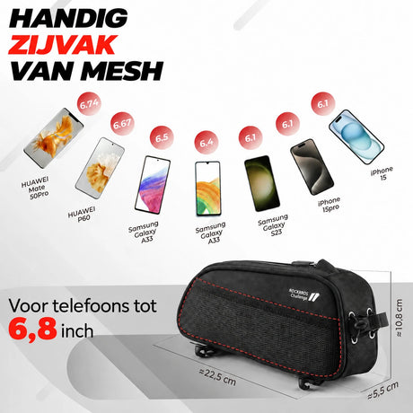 Slanke Bovenbuis Fietstas Waterbestendig 1,3L