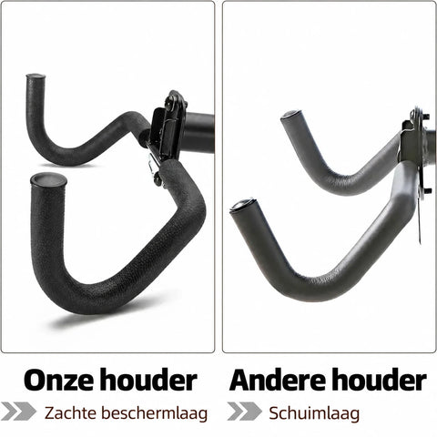 Opvouwbare fietswandhouder met dubbele haken