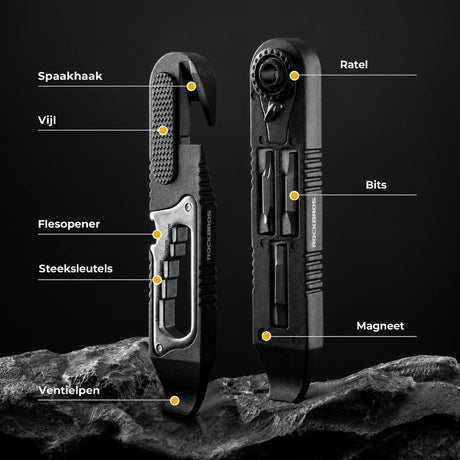 Multifunctionele Fietstool 14-in-1 met Bandenlichter