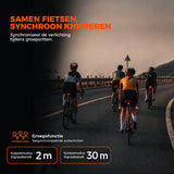 R0 slimme fietslichtset 3-delig met remdetectie