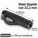 Ergonomische fietshandvatten met gel en lock-systeem