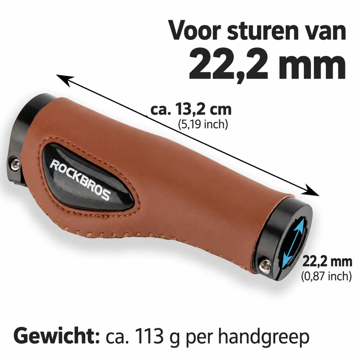 Ergonomische fietshandvatten met gel en lock-systeem