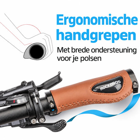 Ergonomische fietshandvatten met gel en lock-systeem