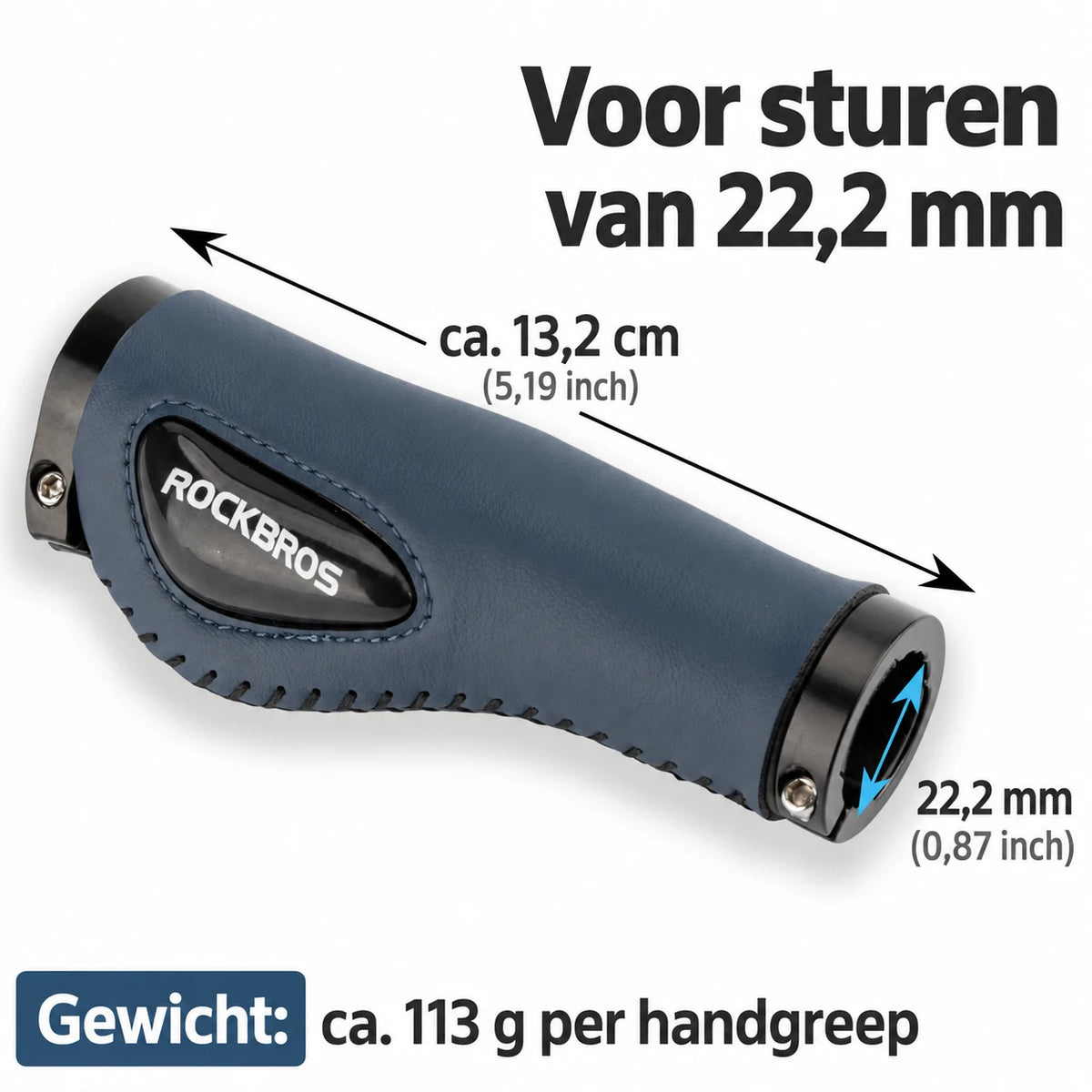 Ergonomische fietshandvatten met gel en lock-systeem