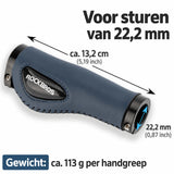Ergonomische fietshandvatten met gel en lock-systeem