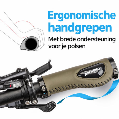 Ergonomische fietshandvatten met gel en lock-systeem