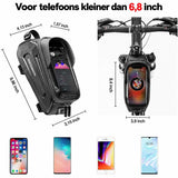 Waterdichte Bovenbuistas met Telefoonhouder voor Fiets