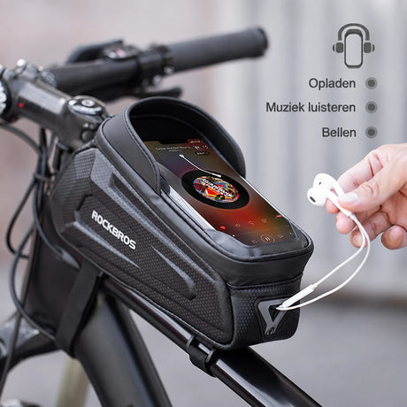 Waterdichte Bovenbuistas met Telefoonhouder voor Fiets