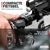 ROCKBROS Hidden Bike Bell with 100db Crisp Sound for Scooter MTB BMX