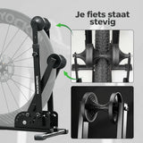 Opvouwbare stalen fietsstandaard voor vloer