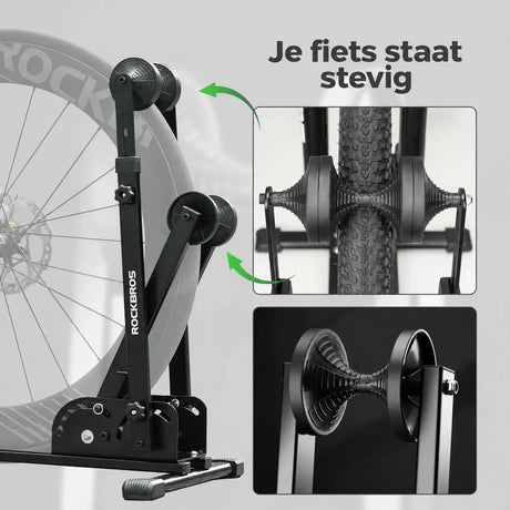 Opvouwbare stalen fietsstandaard voor vloer