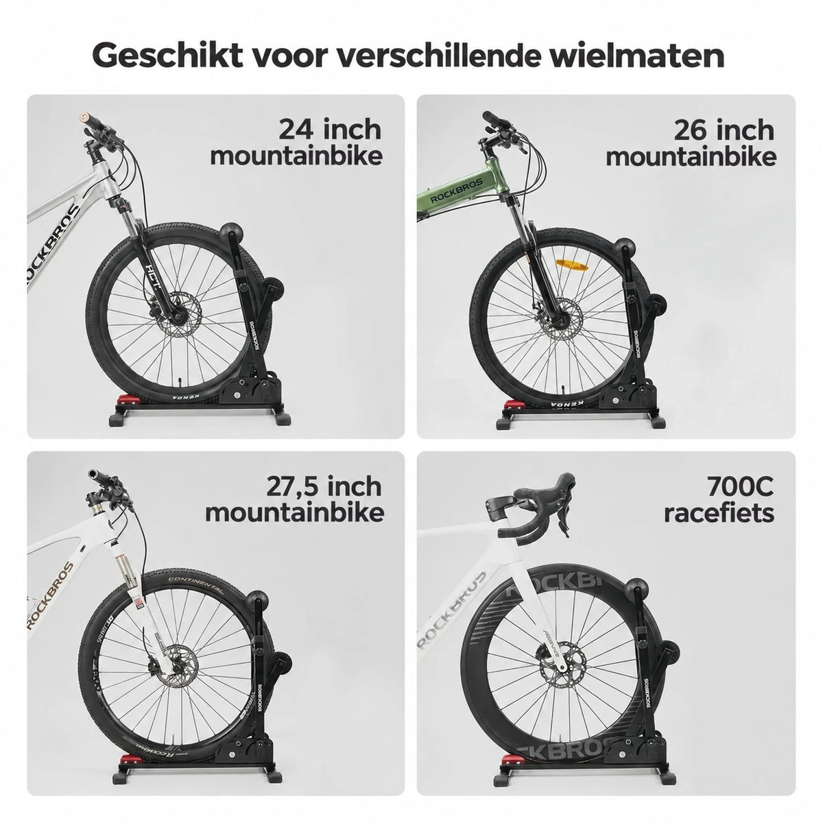 Opvouwbare stalen fietsstandaard voor vloer