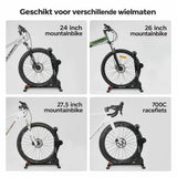 Opvouwbare stalen fietsstandaard voor vloer