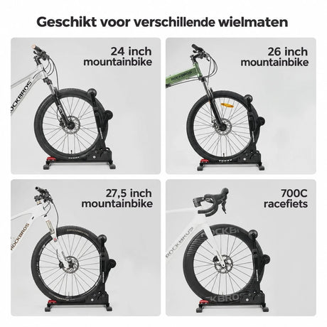 Opvouwbare stalen fietsstandaard voor vloer