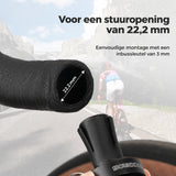 Compacte fietsbel voor racestuur met stuureindplug 80 dB