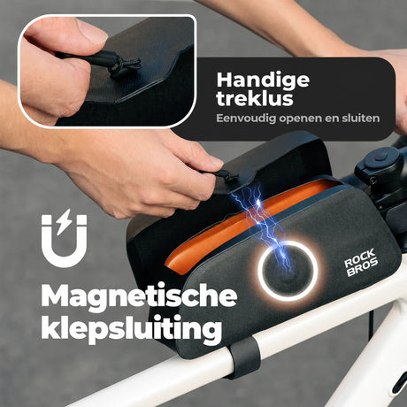 waterbestendige bovenbuistas met magneetsluiting 0,6–0,9 L