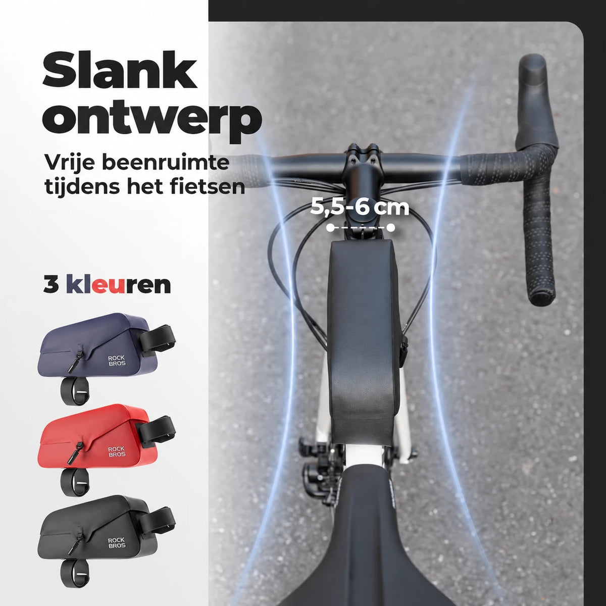 waterbestendige bovenbuistas met magneetsluiting 0,6–0,9 L