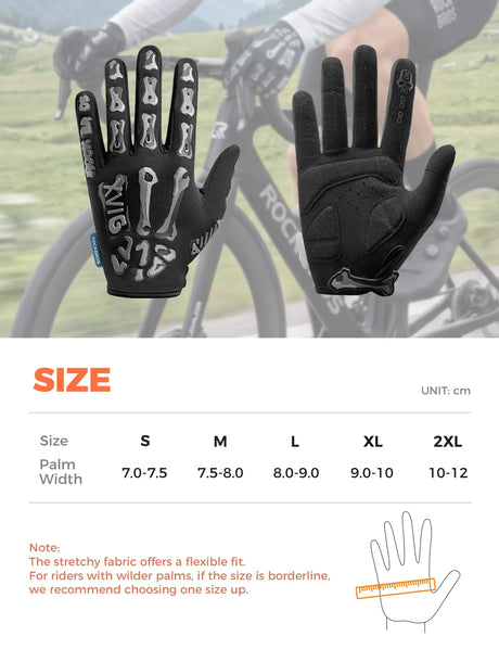 Lange fietshandschoenen met SBR-padding