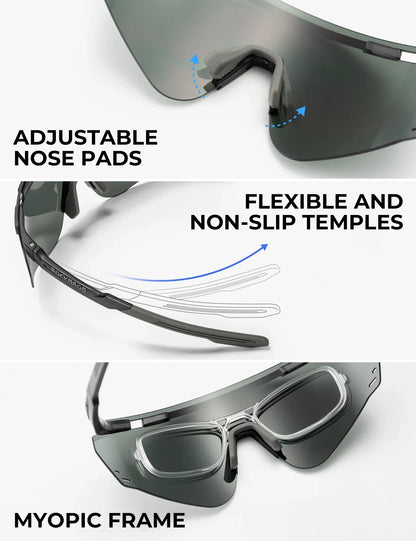 Photochromic Cycling Glasses with UV400 Protection
