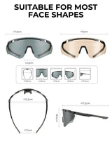 Kylin fotochromische fietsbril met UV400