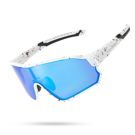 ROCKBROS gepolariseerde fietsbril uv400 full frame sp179#kleur_gespikkeld wit