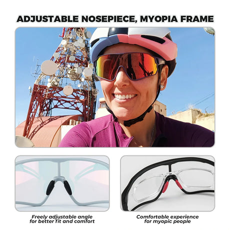 ROCKBROS gepolariseerde fietsbril uv400 full frame sp179