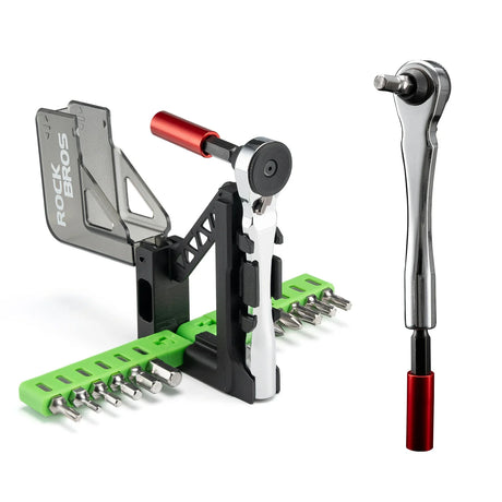 ROCKBROS draagbare fiets toolkit mini ratchet sleutel met 12 bits