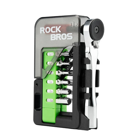 ROCKBROS draagbare fiets toolkit mini ratchet sleutel met 12 bits