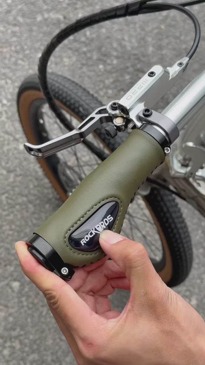Ergonomische fietshandvatten met gel en lock-systeem