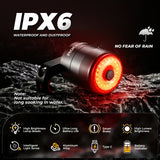 ROCKBROS q5mini smart achterlicht ipx6 waterproof led remlicht