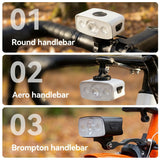 ROCKBROS fietskoplamp qc 1200 lumen ipx6 waterproof voorlicht