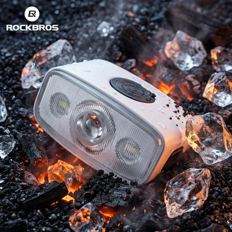 ROCKBROS fietskoplamp qc 1200 lumen ipx6 waterproof voorlicht