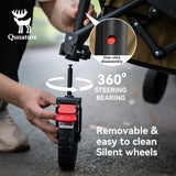 Opvouwbare bolderkar 120 L met 360° wielen