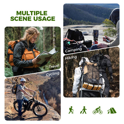 Qunature lightweight hiking backpack designed for outdoor adventures, offering comfort, durability, and practical storage options. 