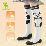 Kinder skisokken met panda en warme badstofzool