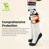 Kinder skisokken met panda en warme badstofzool