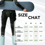 Beschermshort voor skiën en snowboarden met EVA-padding