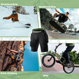 Beschermshort voor skiën en snowboarden met EVA-padding