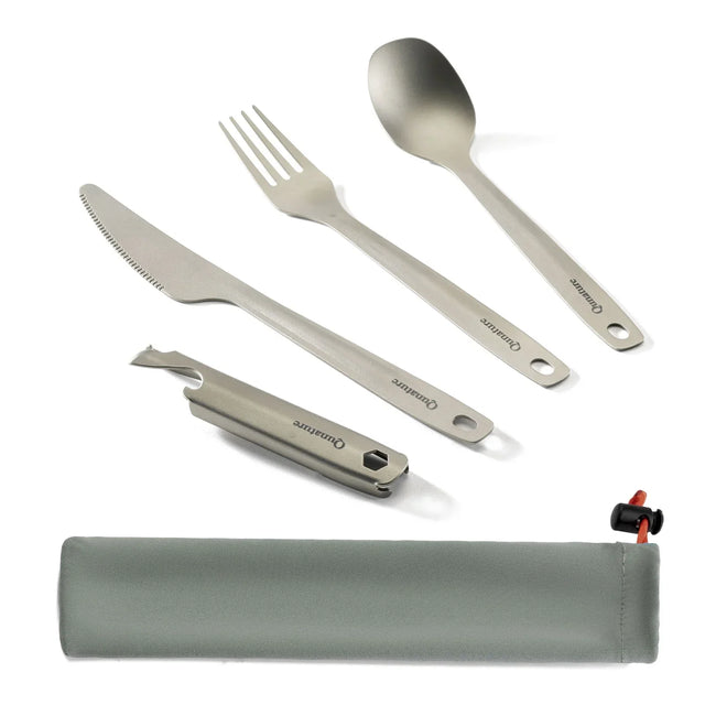 Titanium bestekset 4-delig voor kamperen