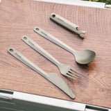 Titanium bestekset 4-delig voor kamperen