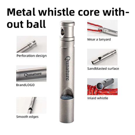 Titanium noodfluit 120 dB voor outdoor en survival