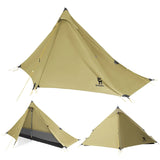 Ultralight Tent Rodless Rainproof Easy Setup for Outdoor Camping#color_Khaki