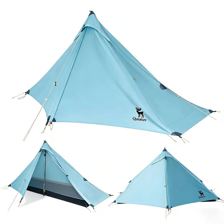 Ultralight Tent Rodless Rainproof Easy Setup for Outdoor Camping#color_lake blue