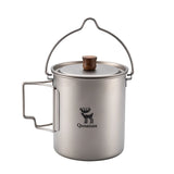 Ultralichte titanium campingbeker 750 ml